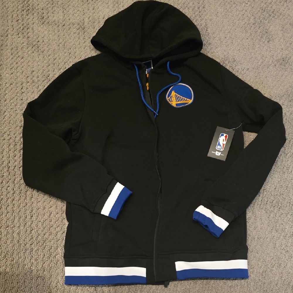 NBA Black Hoodie with Red and White Logo